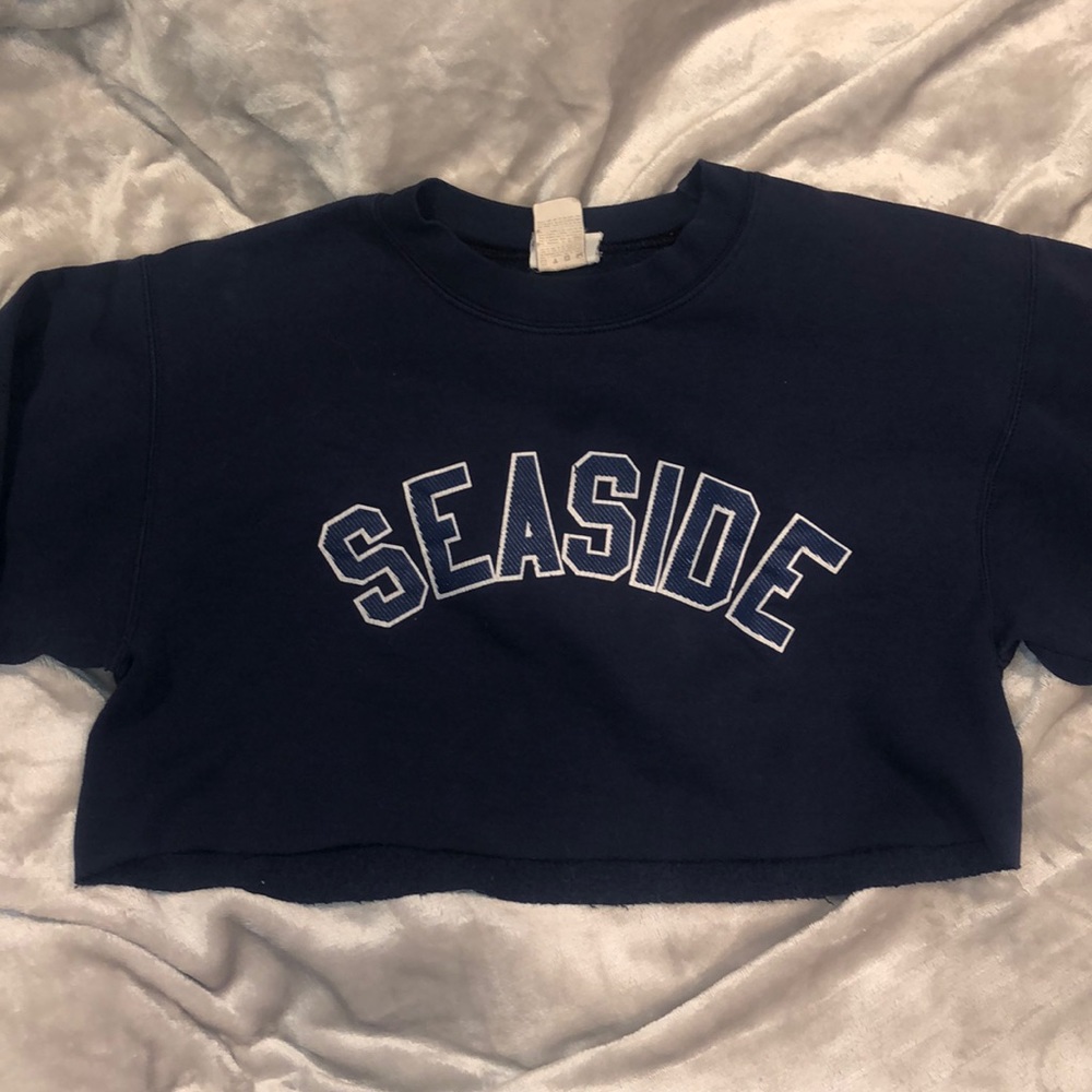 cropped sweatshirt